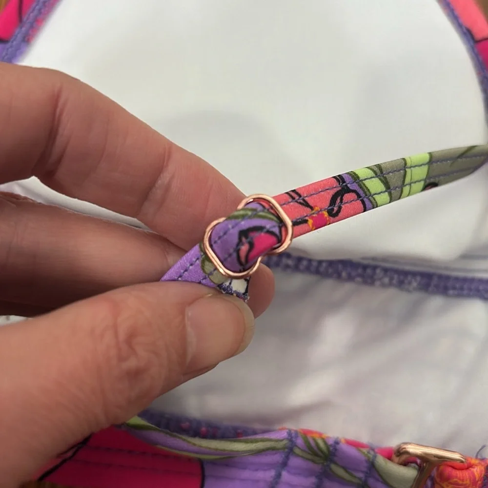 Hula Honey Impressionist Bloom Bikini‎ Top Junior’s Medium NWT swimsuit